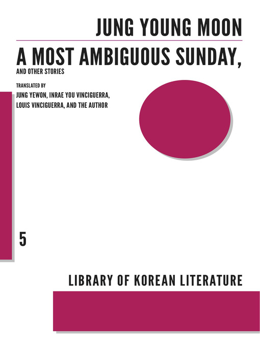Title details for A Most Ambiguous Sunday and Other Stories by Jung Young-moon - Available
